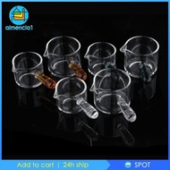 [Almencla1] Espresso Measuring Glass Jug Cup Espresso Glass Two Measurement Units Single Spouts Espresso Accessories for