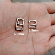 A Pair of 6.5mm Nickel Box PP S Women's Sandals and Shoes Accessories Hook Buckles