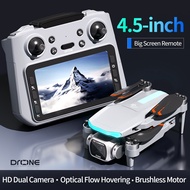 M7 Drone with 4.5-inch Screen Remote | 90° Electric Adjustable Dual Camera | Brushless Motor | Optic