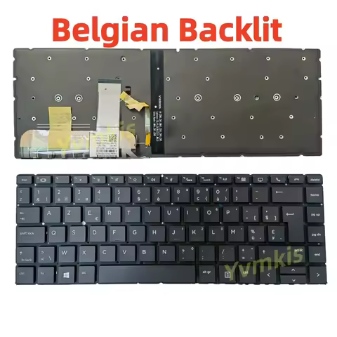 1040 G5 Keyboard for HP EliteBook x360 1040 G4 1040 G5 1040 G6 Belgian Layout Backlit