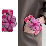 Huawei mate20 mobile phone case pink gauze wristband tulip mate20pro all-inclusive mate20x for men and women