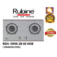 Rubine RGH-ENYA2B-SS 10kW Steel Built-In Gas Regulator Cooker Stove Hob Dapur 炉灶