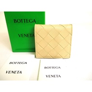 Authentic BOTTEGA VENETA Intrecciato Beige Leather Coin Purse #9870  Pre-owned