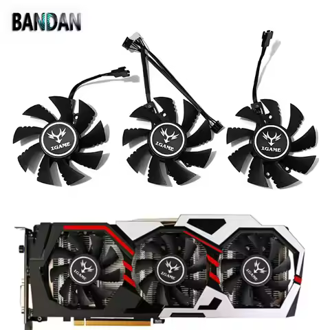Video Card NEW 75MM 4PIN iGame GTX 1080 GPU Cooler Fan For Colorful iGame GTX 1060 1070 1070TI 1080