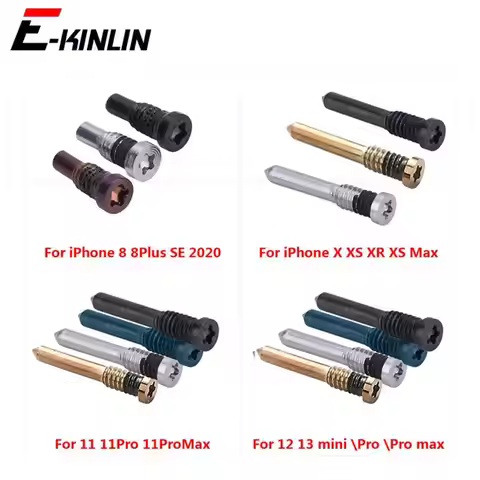 10pcs Back Cover Dock Connector Screw For iPhone 8 Plus 12 13 mini 11 Pro X XR XS Max SE 2020 Change