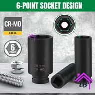 1/2" Impact Deep Socket 6point Industrial Grade