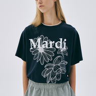 2025เสื้อยืดใหม่ MARDI MERCREDI ดอกไม้สามดอก