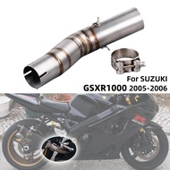 REALZION GSXR1000 Motorcycle Exhaust Middle Link Connector Pipe Adapter For Suzuki GSXR1000 GSX R100