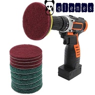 GLENES Drill Power Brush Flocking Household Cleaning Tool For Bathroom Floor Drill Attachment Power Scouring Pads