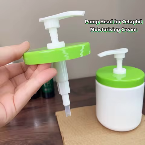 Pump Dispenser for Cetaphil Moisturising Cream,Pump Lid for Cetaphil Moisturizer,Leak Proof Pump Hea