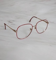 1960's Zeiss YvesChantal 西德製 亮紅色烤漆金屬古董眼鏡框