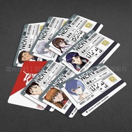 EVA Evangelion Ayanami Rei Asuka ID card sticker D EVA Evangelion Ayanami Rei Asuka ID card sticker 