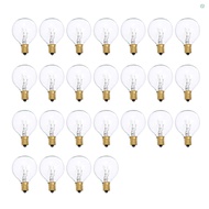 G40 Light Bulbs Replacement G40 Tungsten Bulb Lamp 7W 220-240V Clear Globe Bulb E12 Base Light Bulbs