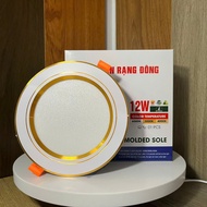 12w/110 [Genuine] Rang Dong TD Ceiling Led, 3-color changing with yellow border, ceiling light, 12w 