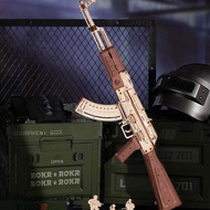 [Local Stock] Robotime ROKR AK-47 Assault Rifle Toy Gun 3D Wooden Puzzle LQ901