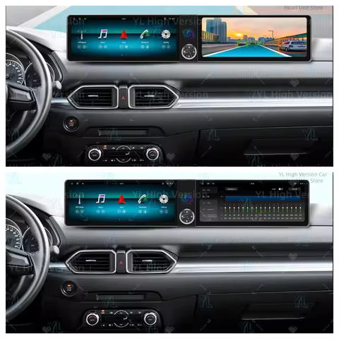 ym Dual Screen CarPlay Car Radio For Mazda CX5 CX-5 2017-2025 Android Auto Stereo Multimedia GPS Nav