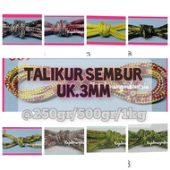 Tali kur Sembur / Mambo uk 3mm / 500gr (panjang± 90meter) Variasi 9 Warna