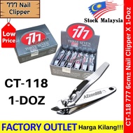【1-Doz】 777 Nail Clipper Three Seven N-608 6cm± #Pemotongkuku #777 #NailClipper #N-608 #CT-118 #指甲剪 