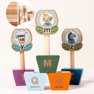 Letter and Word Matching Educational Building Blocks