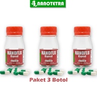 Nanotetra - Nano Flu Capsules for Cats, Flu, Diarrhea, Pack of 3 Bottles (36 Capsules)