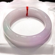 冰種 天然翡翠 緬甸 A玉 玉鐲 • 冰種木那春帶彩翡翠福鐲