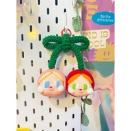 Crybaby cherry crochet keychain keychain cute