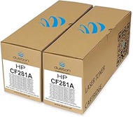 duston 2 x CF281A, 81A Black Toner Compatible with HP Laserjet Enterprise M604 M605 M606 M630