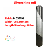 Lebar 2FT 2.6FT 3.3FT 4FT 0.030/0.45mm Made In Malaysia Micron Silvershine Roll Irrigation Plastik F