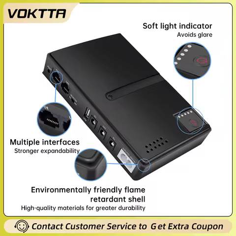 DC85-265V 1018L Ups Uninterruptible Power Supply Router 5V 9V 12V Optical Modem Monitoring Backup Po