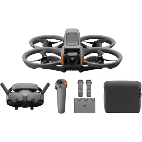 DJI Avata 2 Fly More Combo (3 Battery), 4K FPV Drone, Goggles 3 & Motion Controller, Built-In Propel