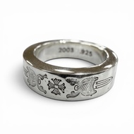 成色極佳 ▼ CHROME HEARTS 間隔匕首形戒指，6毫米，925銀，JP14號，重10.15克，男士款
