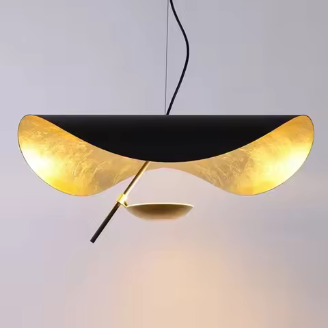 Ltalian Creative Lotus Leaf Art LED Pendant Lamp Restaurant Bedroom Clothing Store Living Room Chand