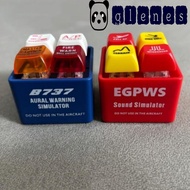 GLENES EGPWS Warning Simulator, 737 Airbus Aircraft Route Pilot Keychain, Collection Plastic Highly 