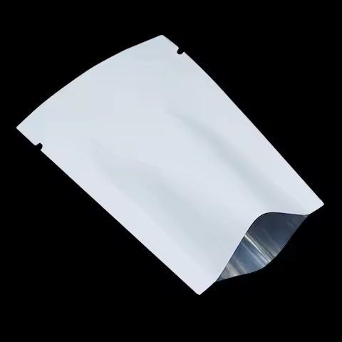 100Pcs Matte Colorful Open Top Aluminum Foil Packaging Bag Mylar Foil Snack Tea Storage Packing Bag 