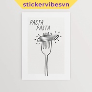 Fomex wall paintings, Kitchen Doodle, double-sided adhesive, printed on request