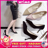 READY STOCK💝 WRIMO Pranede Highheel Women’s 9CM Kasut Tinggi Shoe Shoes Sandal Travel High Heels Per