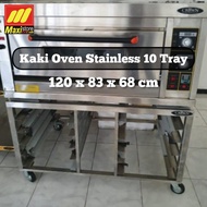 CROWN Horeca Kaki Oven 10 Tray Stainless Steel