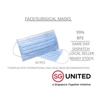 Surgical/Face Masks; 2/3 Ply [FDA class E masks] (50 pcs x 3pack)