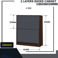MESRA - Ikea - Almari Kasut 2 Tier Shoes Rack Cabinet / 3 Tier Shoe rack / 4 Door Shoe Cabinet / Sho