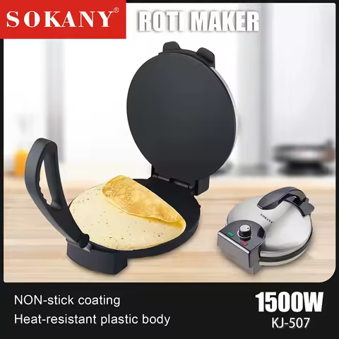 Electric Pancake Maker with Fast Heating Non-stick Coating Frying Pan Adjustable Temperature Control