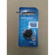Original Battery Renata 2430 CR2430 CR 2430 CR-2430 3V Power Made In Swiss Switzerland