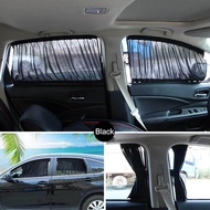 L SIZE / M SIZE / S SIZE 50cm 60CM 70 cm (1SET/2PINTU) Car Side Window Curtain Sun Shade Blind EASY