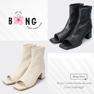 GU Japanese short-neck Boots, soft leather, open toe - Ma 349472