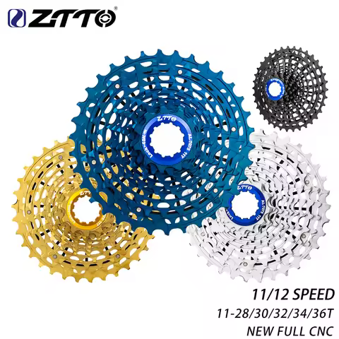 ZTTO New Ultralight 11/12 Speed Road Bike Cassette LightWeight 11s 12s 11-28/30/32/34/36T Full CNC G