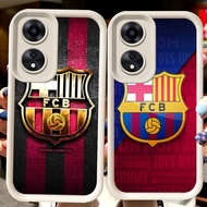 H37 Barcelona White Casing for OPPO A98 A17K A58 A60 A18 A17 A38 A78 5G