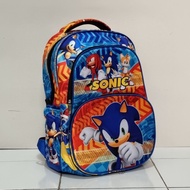 ✨Selling✨ - Sonic Shadow Amy Tails Hedgehog Elementary School Backpack 18" (3Pockets) - 3023 - Amy R
