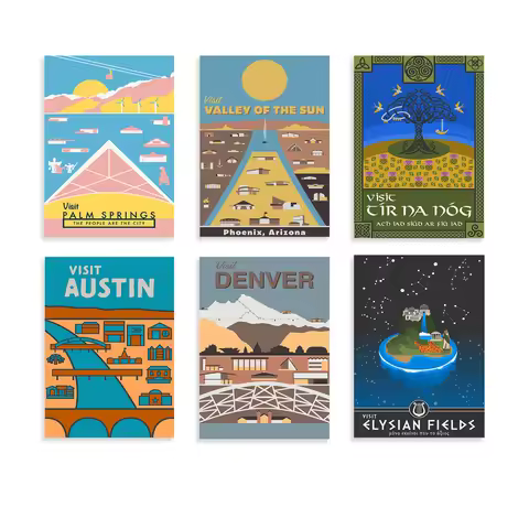 Phoenix Arizona,Athens Georgia Hipster Town ,Boise Idaho,Brooklyn,Denver ,Palm Springs,Portland,Elys