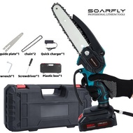 6-inch cordless chainsaw portable chainsaw wood cutting saw with  two  ​batteries Portable Saw for W
