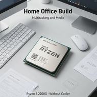 AMD | AMD Ryzen 3 2200G Quad-Core Quad-Thread Processor 14nm Zen Vega 8 IGPU 65W TDP For Entry-Level