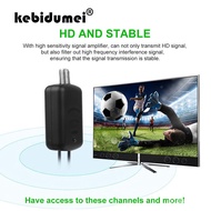 kebidumei Antenna Amplifier with B Power Supply F Port TV Port 1080P TV Signal Booster HDTV Box Cable Booster Antenna Bo